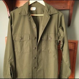 OD Green Vintage Military Shirt/Jacket